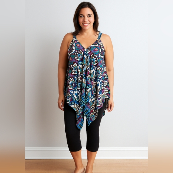 Bella Moda bohemian top, size 3x - Picture 1 of 5